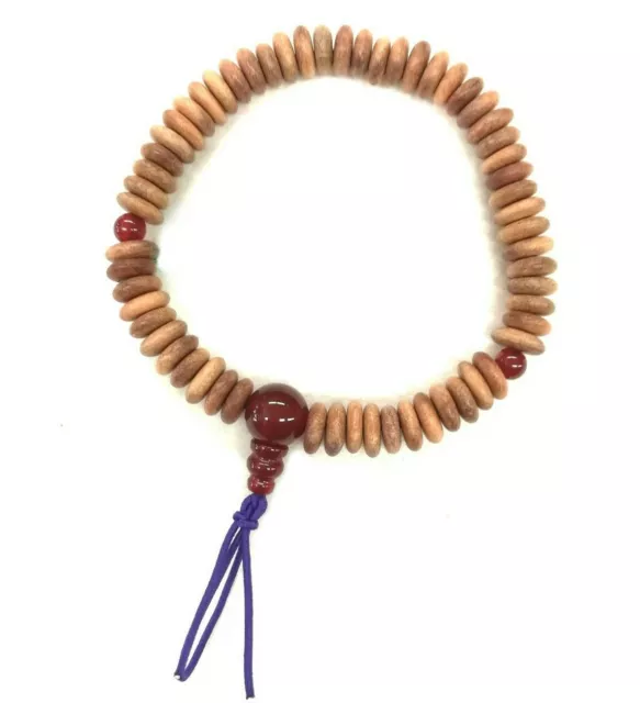 8mm Indian sandalwood Beads Red Agate Bracelet Rosary Juzu Mala beads for Men