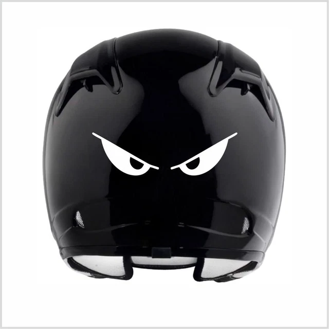 Evil Eyes No Fear Motorcycle Biker Helmet Reflective Decal Sticker M2 5 1/2" X 1