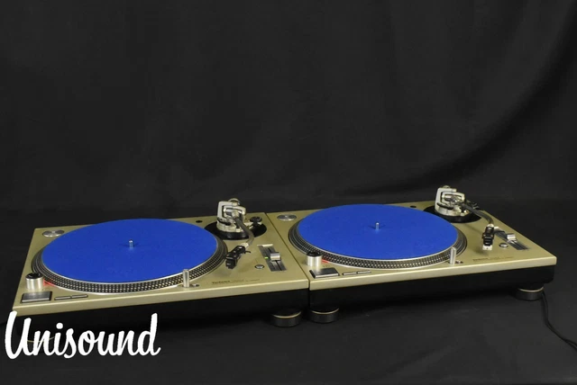 Technics SL-1200 MK5 Silver pair Direct Drive DJ Turntable [Very Good]