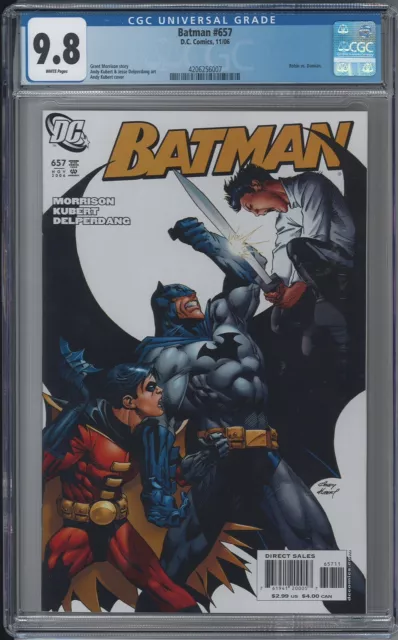 BATMAN 657 CGC 9.8 NM/M Damian Wayne vs Robin Key 1st Print Detective DC