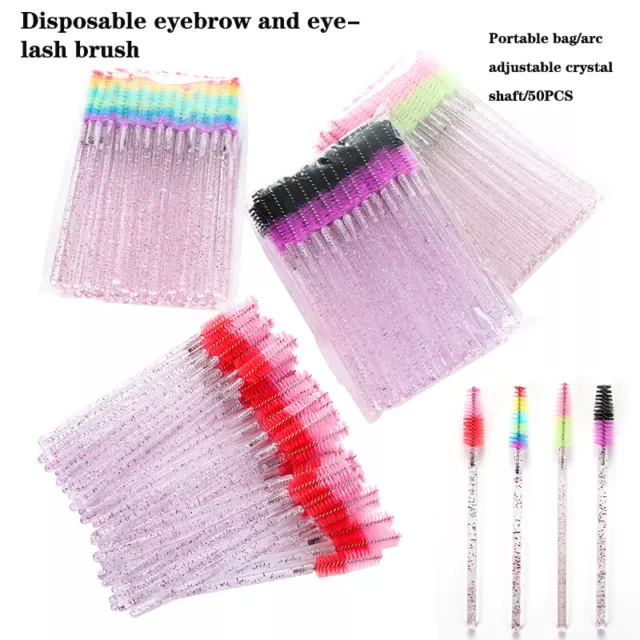 10pcs Color Disposable Mascara Wands Eyelash Brushes Lash Extension Applicator