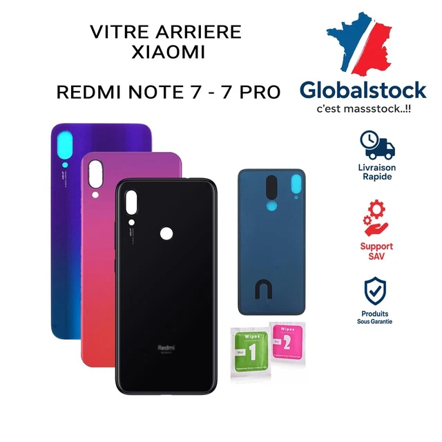 Vitre Arrière (dos) Noir Pour Redmi 10C - Remplace Le Cache Batterie - Pièce Neuve Universelle (marque Samsung Générique)