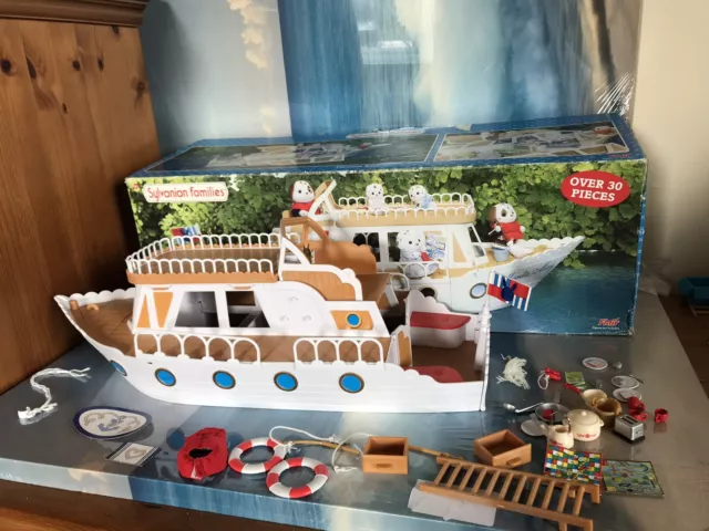 Sylvanian Families Pleasure Boat, Marita May, With Box and Accessories