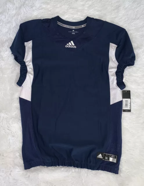 Adidas Men’s Techfit Hyped Football Practice Jersey Blue AZ9308 370 Sz XL NEW