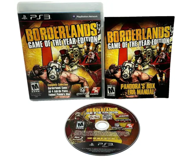 Borderlands - Game of the Year (GOTY) Edition (Sony PlayStation 3, 2010) CIB