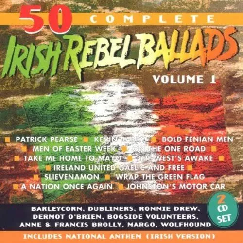 50 Best Irish Rebel Ballads 2CD Declan Hunt, Barleycorn, Ann & Francie Brolly