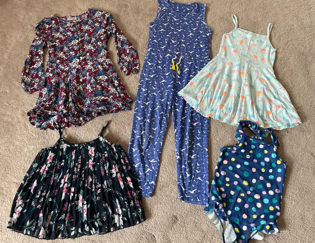 * Girls Age 5-6 Summer Bundle Jumpsuit Playsuit Dress Swimsuit Top NEXT M&S *