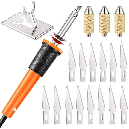 19 Pieces Electric Hot Knife Cutter Tool, Hot Knife Multipurpose Stencil Cutter