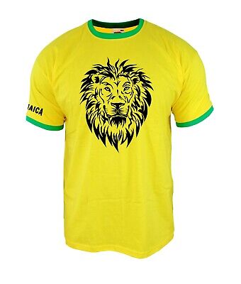Giamaica Il Reggae Lion Zion T Shirt Retrò Stile Rasta One Love Men's Women's Kids
