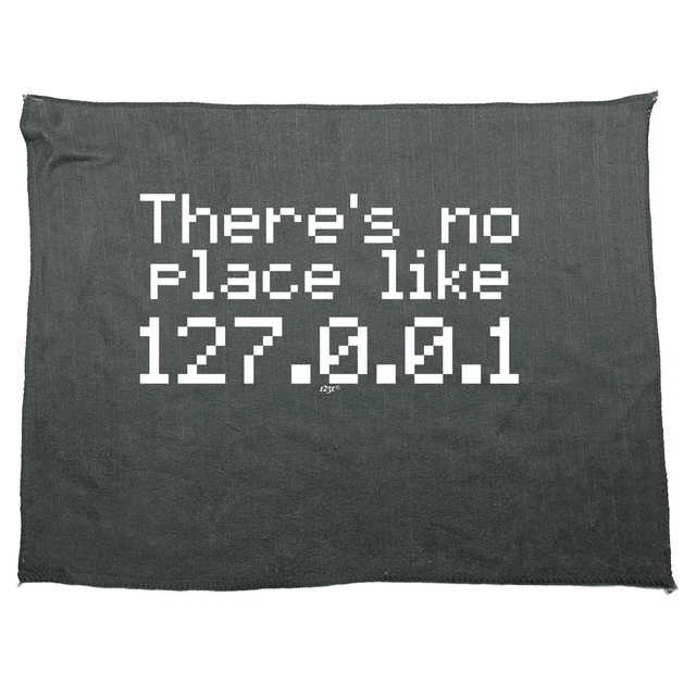 Theres No Place Like Ip Gift Funny Novelty Kitchen cleaning cloth Dish Tea Towel