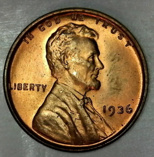 BU  1936   Lincoln head Cent. Very nice looking. Includes Free shipping in US.