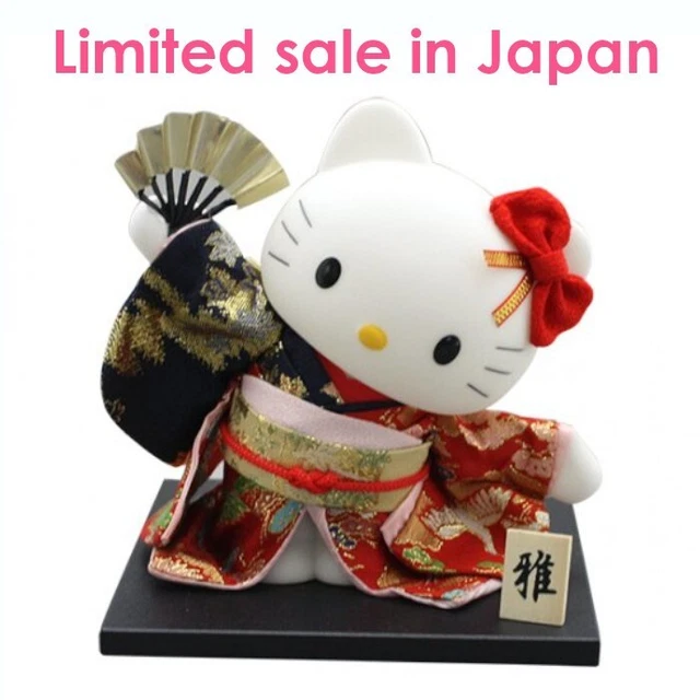 Hello Kitty kimono Japanese Doll Japanese pattern with wooden Made in Japan