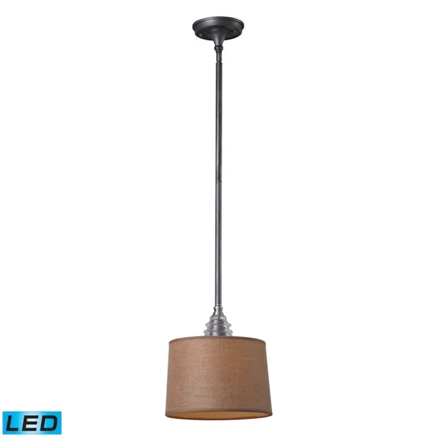 Elk Lighting Insulator 1 Light LED Pendant, Weathered Zinc - 66829-1-LED