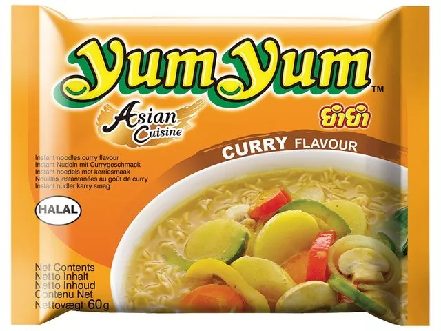 YumYum Instantnudeln, Curry, 30er Pack (30 x 60 g Packung) Yum Yum