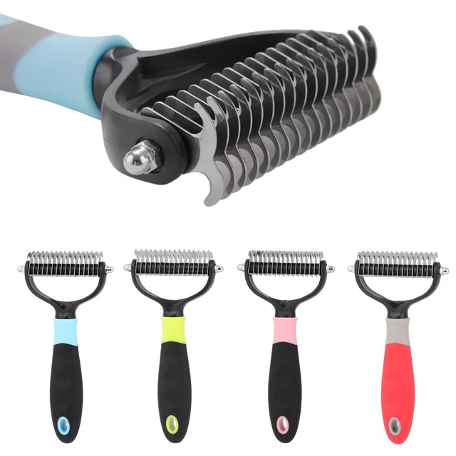 Pet Dog Cat Grooming Comb Brush Undercoat Rake Dematting Deshedding Trimmer Tool