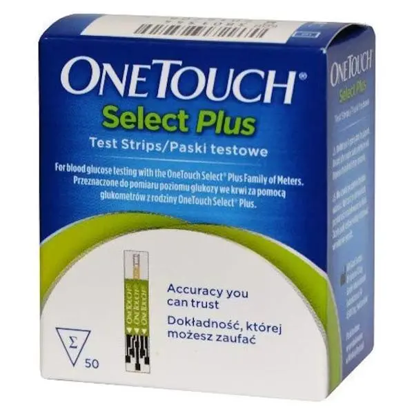 Onetouch Select Plus 50 Blood Glucose Test Strips