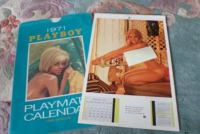 1971 Playboy Playmate Wall Calendar - Excellent Condition - With Sleeve - Rare!