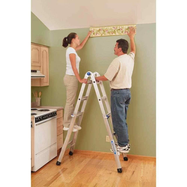 MULTI POSITION LADDER Extension Reach Aluminum Telescoping Adjustable