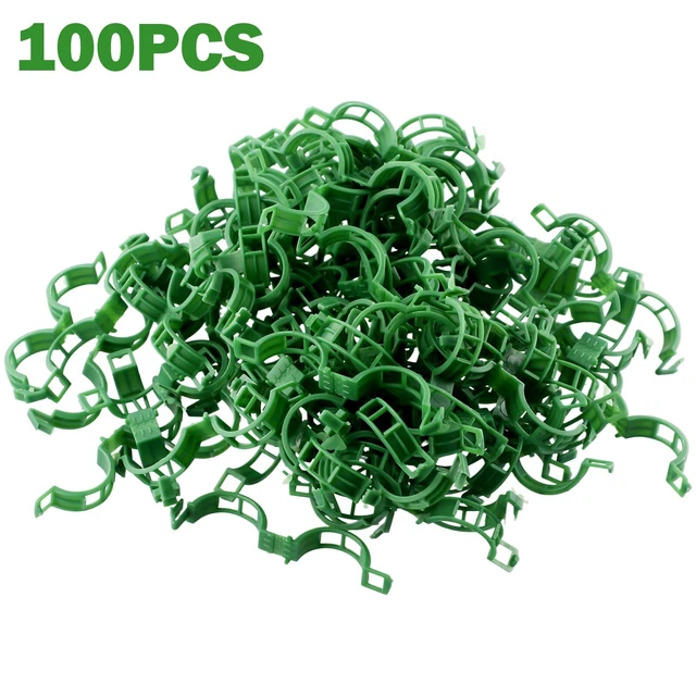 200 Pinces Pour Plantes Fanxaolnes - Clips Verts En Plastique, Pour Jardins Et Plantes Grimpantes