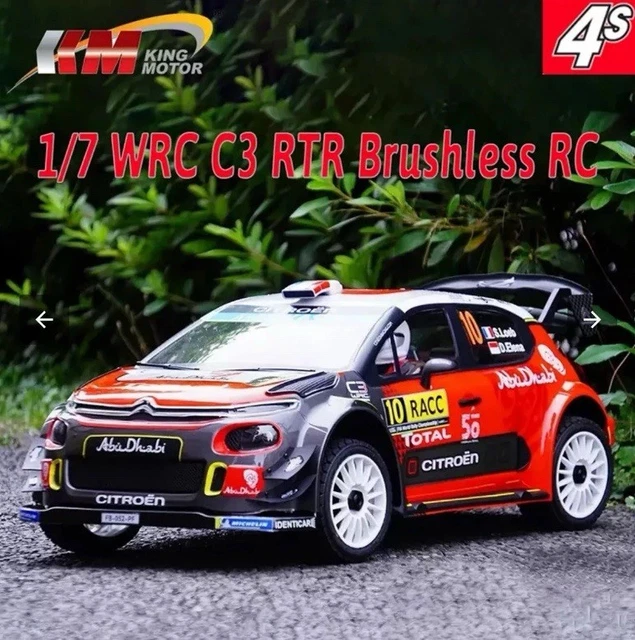 Traction Hobby Citroën C3 WRC 1/7 Scale Electric Rally Car (RTR) – Makerfire