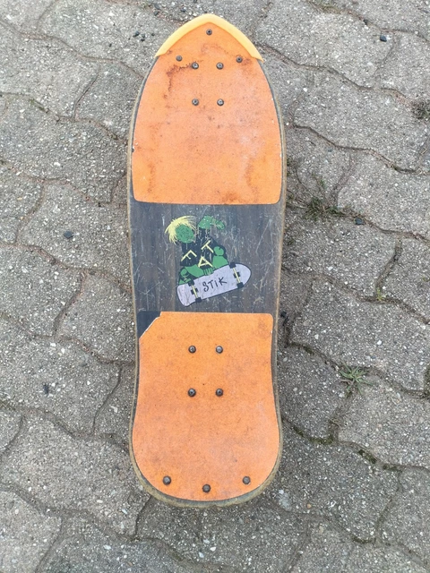 Skateboard Vintage Années 80/90, Fluo, état D'usage