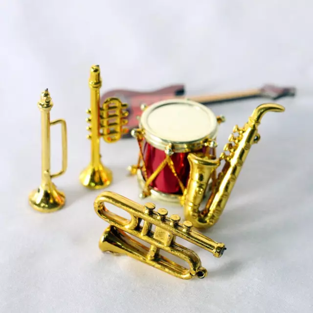 Puppenhaus Miniatur Musikinstrument Miniatur Saxophon für Kinder