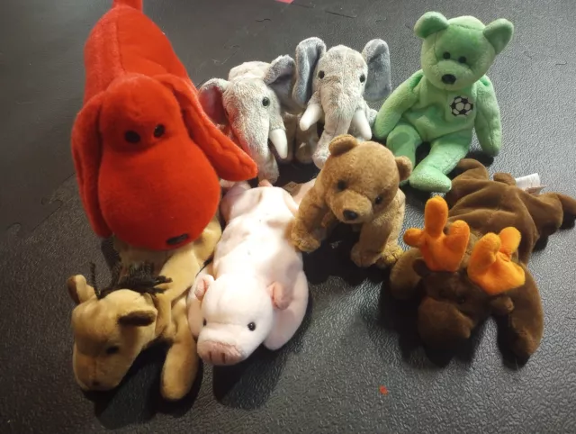 TY Beanie Babies Lot of 8 Retired Excellent condition, no tags