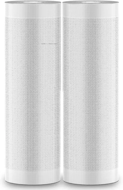 Lot de 2 Rouleaux alimentaires pour scelleuse sous vide - 30 cm. x 6m. - Neuf