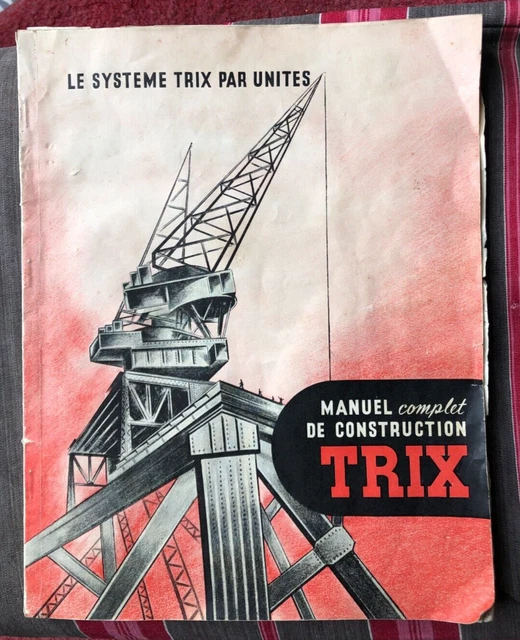 Ancien Coffret De Construction Métallique TRIX T.49 - Jeu De Construction Vintage