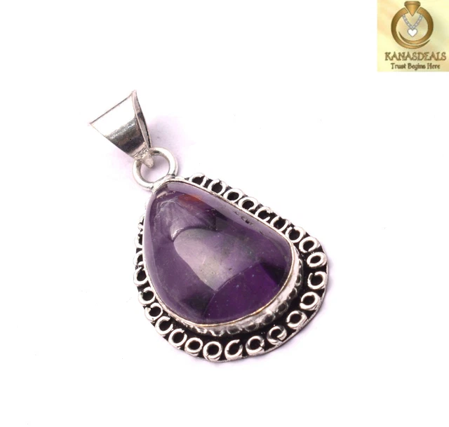 Amethyst Plated Pendant Jewellery Sensational 38 Gm Value-Priced @1.99-65317