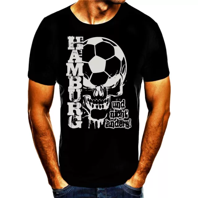 Hamburg Fußball Heimat Liebe Print Tshirt T- Shirt Herren
