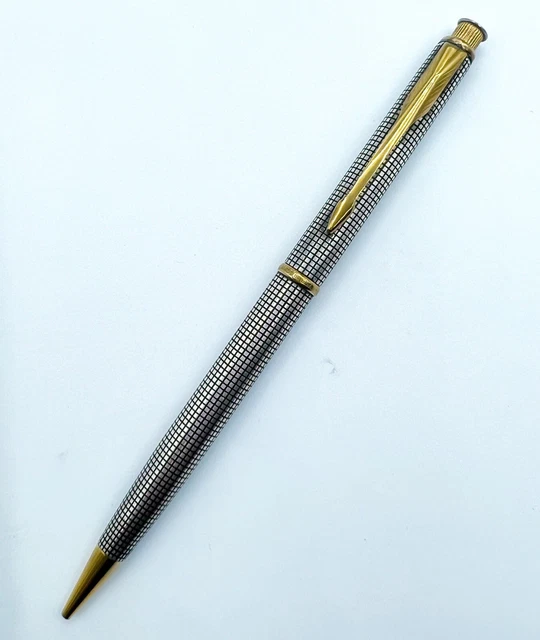 PARKER MECHANICAL PENCIL Sterling Silver 0.5mm Push Cap Sliding Sleeve