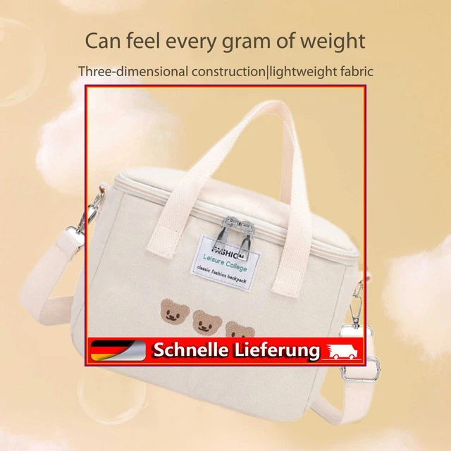 Tela Oxford Mommy Bag Bolso de pañal Térmico Lunch Bolso de mano Messenger Bags (Blanco