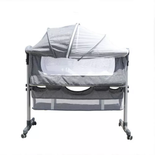 Adjustable Infant Toddler Bed Sleeping Cradle Baby Bassinet Bedside Sleeper US