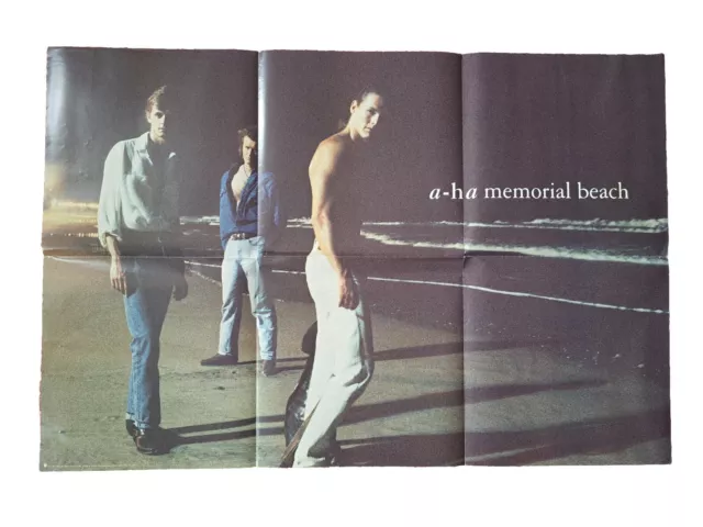 A-HA Memorial Beach US Promo Poster Warner Bros. 1993 37.25" x 35.25" RARE !!