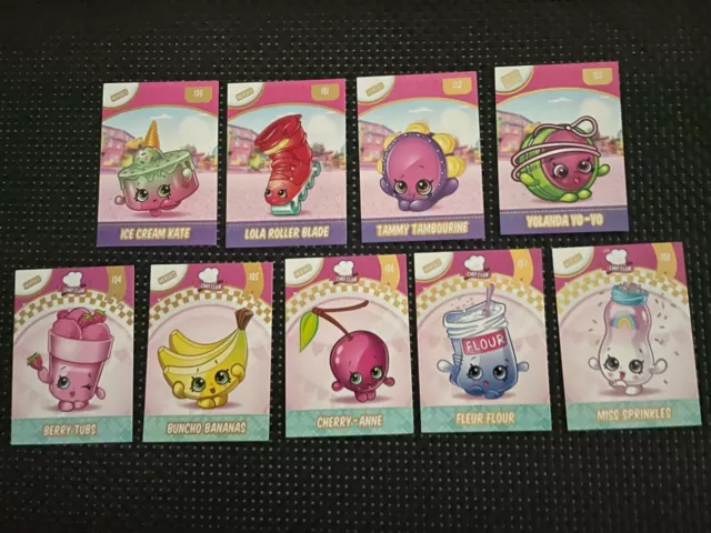 Shopkins Season 5 & 6 Foil Collector Cards 100 101 102 103 104 105 107 108