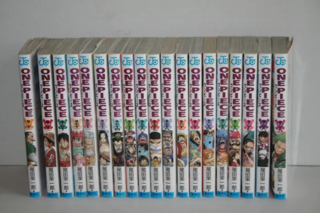 One Piece Manga Japanese 19 Book Lot Jump Comics Vol. 21-22, 50-58, 61-62, 64-69