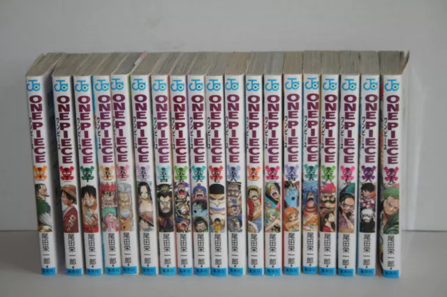 One Piece Manga Japanese 19 Book Lot Jump Comics Vol. 21-22, 50-58, 61-62, 64-69