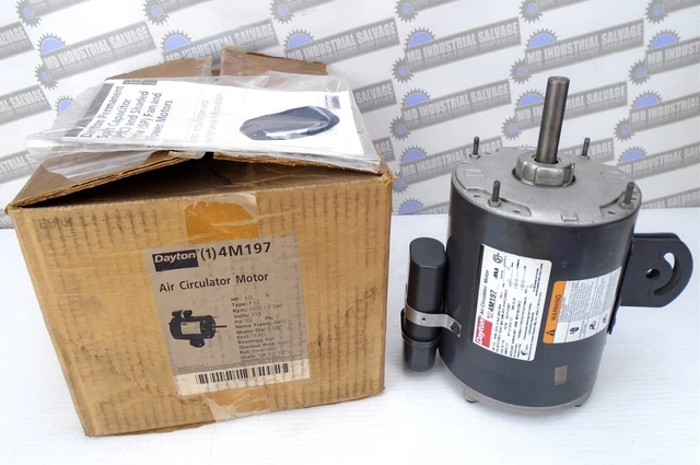 Dayton - 4M197 - Air Circulator Pedestal Motor - 1/2Hp 2Speed 115V 48Y Fr 1075R