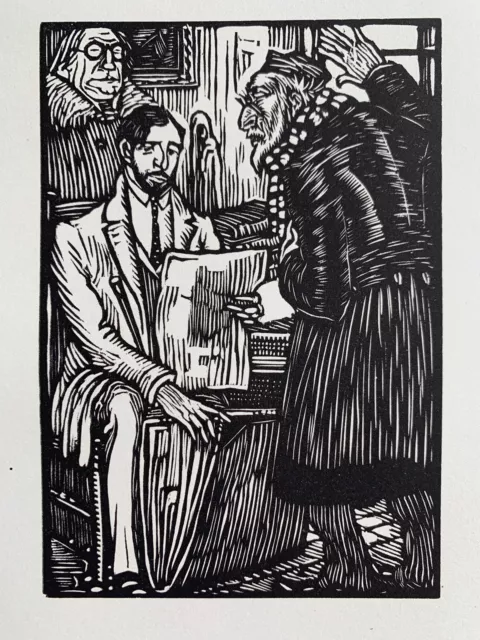 Louis Jou woodcut woodcut Le Carton aux prints