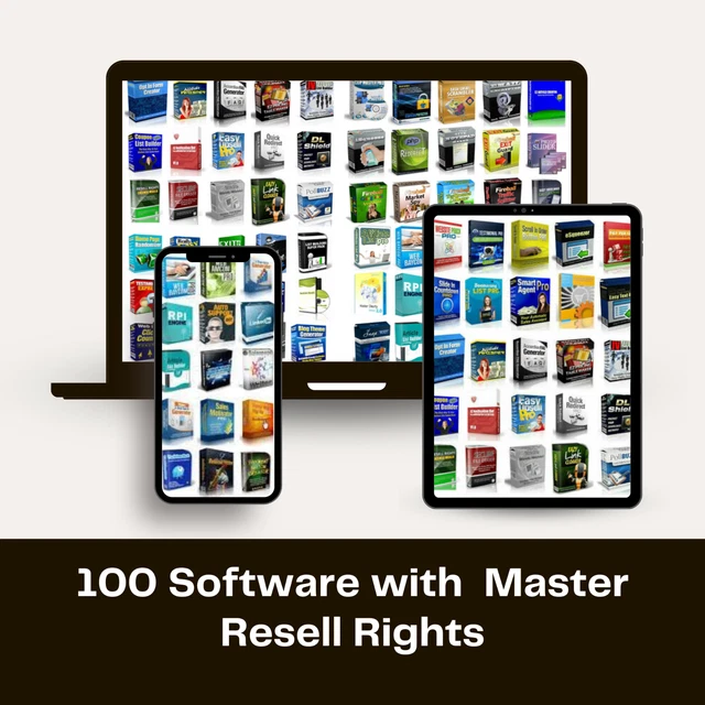 100 Software with Master Resell Rights