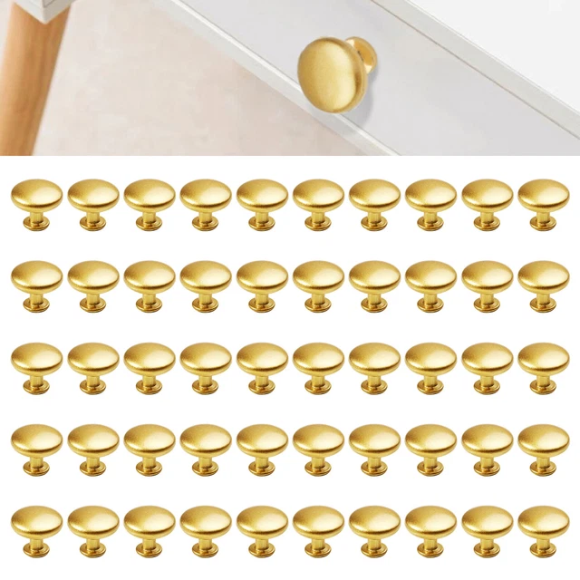 5Pcs 14x19mm Gold Door Knobs Furniture Handles Jewelry Box Drawer Cabinet Cupboa