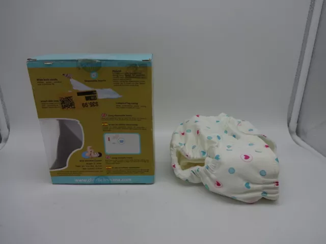 Charlie Banana Baby Washable Reusable Cloth Diaper 1 Diaper 2 Inserts Sz XS (ML)