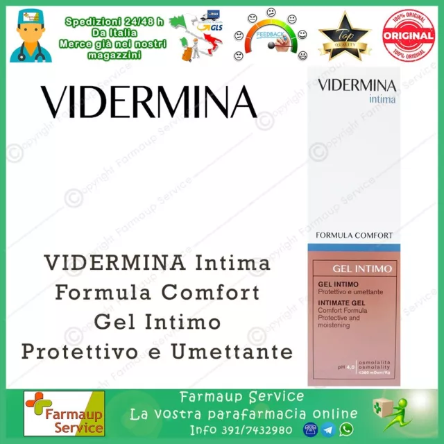 Vidermina Intima Formula Comfort PH Acido Gel Intimo Protettivo Umettante