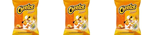 3 snack al mais Cheetos con sapore di formaggio giallo, 5,8 once. (165 g.)