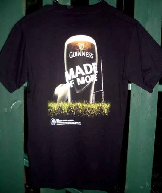 Men's (S) GUINNESS BEER "Always a Great Match....Made of More" COTTON T-SHIRT AU
