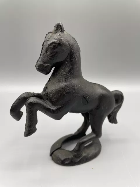 RARE Vintage Antique Cast Iron Bank, Horse  5" x 1 & 3/4"W x 5"H, Hard to Find