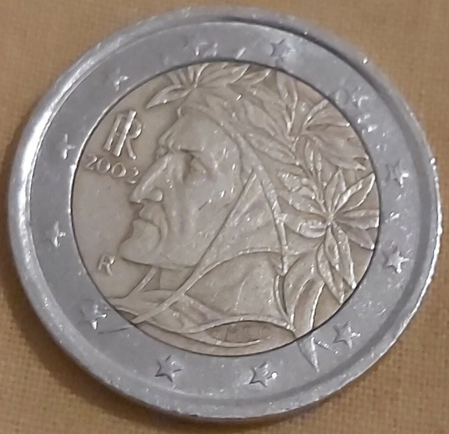 PIÈCE DE 2 euros rare 2002 Dante Alighieri EUR 500,00 - PicClick FR