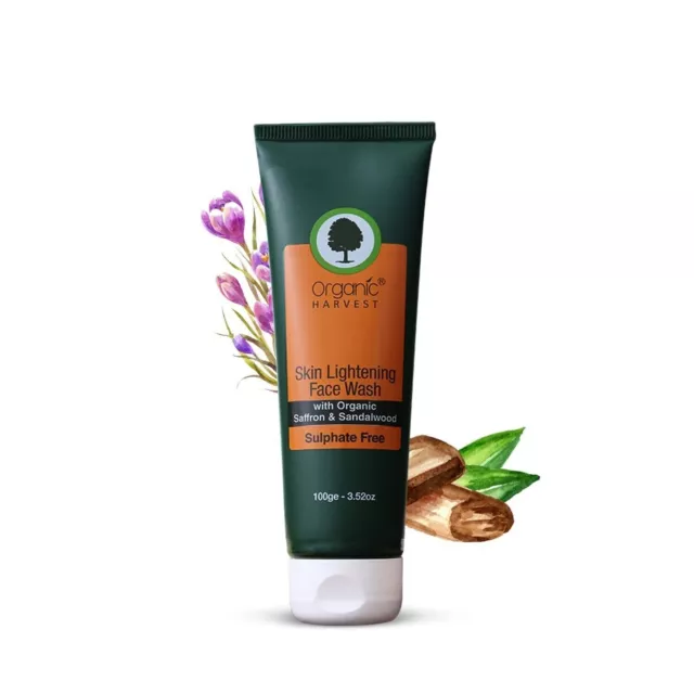 Jabón facial aclarador de piel Organic Harvest para eliminar las células...