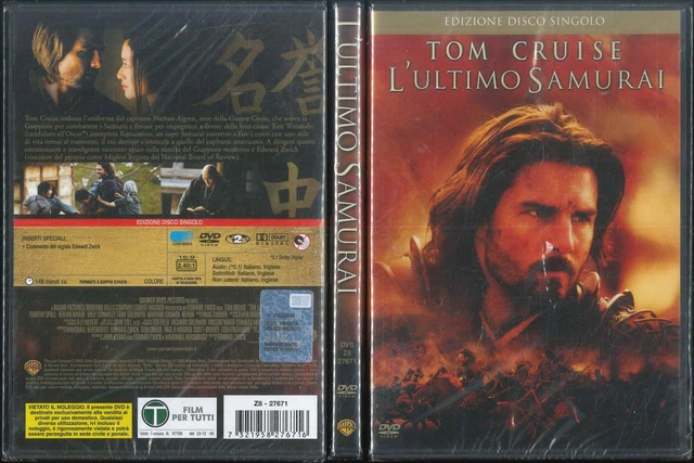 L'ULTIMO SAMURAI TOM Cruise Edizione Disco Singolo 2003 Dvd Nuovo ...